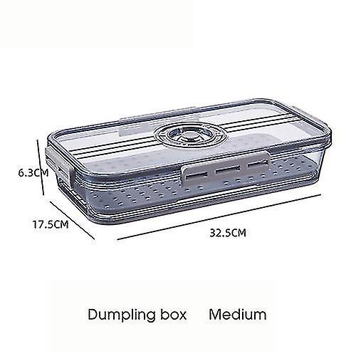 家庭用収納容器1pcグレー1.5l収納ボックス新しい冷凍機透明卵野菜食品