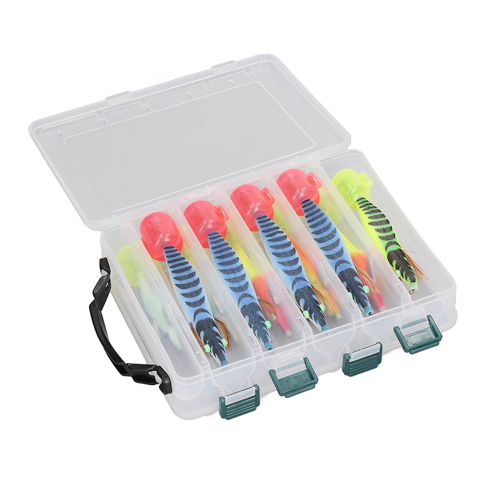 Assorted Fishing Lure Hooks, Double Layer Compact Design with High Strength and Bearing Capacity, for Luminous Attraction in Freshwater and Saltwater