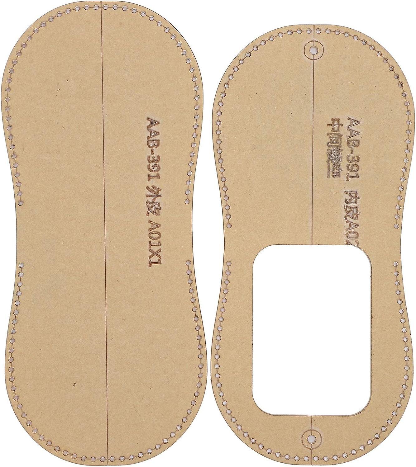 Acrylic Template, 2Pcs Leather Coin Purse Template Transparent Leather Pattern Stencils for Handmade