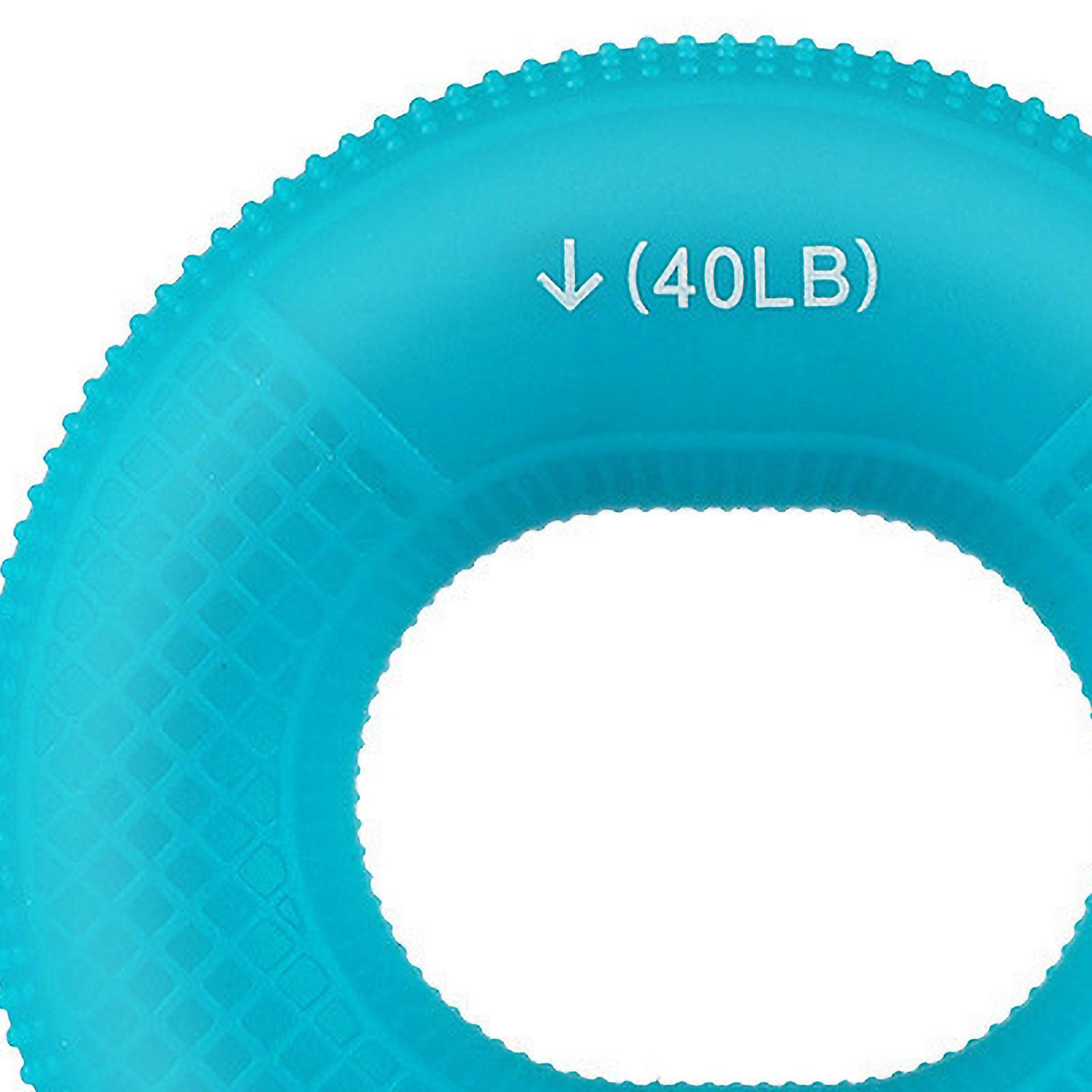 Portable Blue Silicone Ring Hand Exerciser Dual Strength Trainer