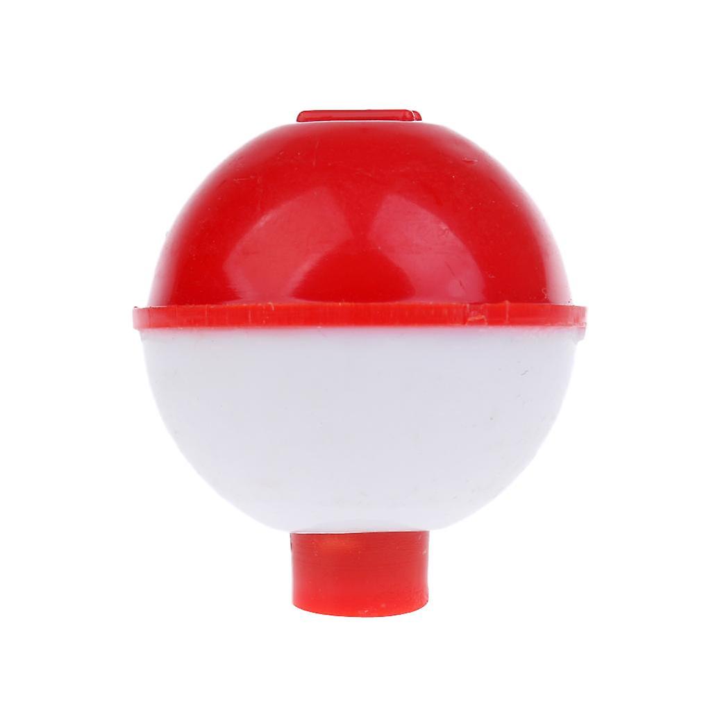 Hard ABS Snap-on Fishing Floats Push Button Float Bobbers Red & White 25g
