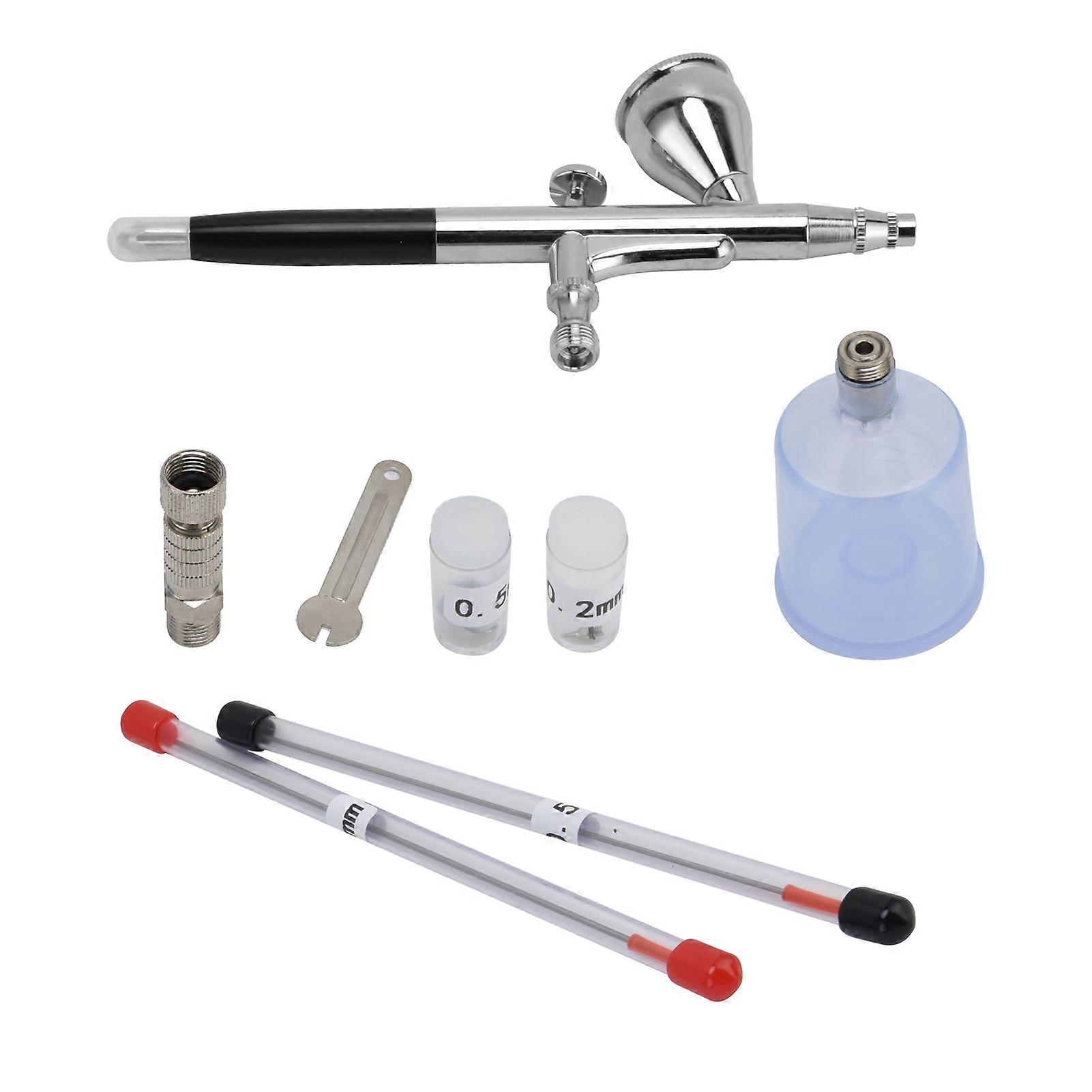 G1/8 Airbrush Kit with Spray Gun, Spray Nozzles, Needle for DIY Airbrush Painting Supplies