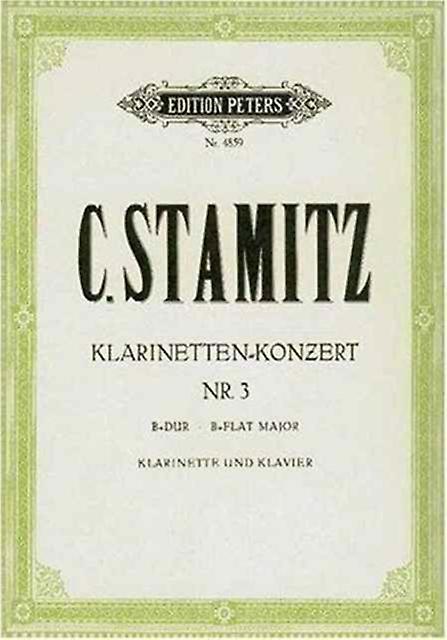 Clarinet Concerto No. 3 In B Flat Paperback Book