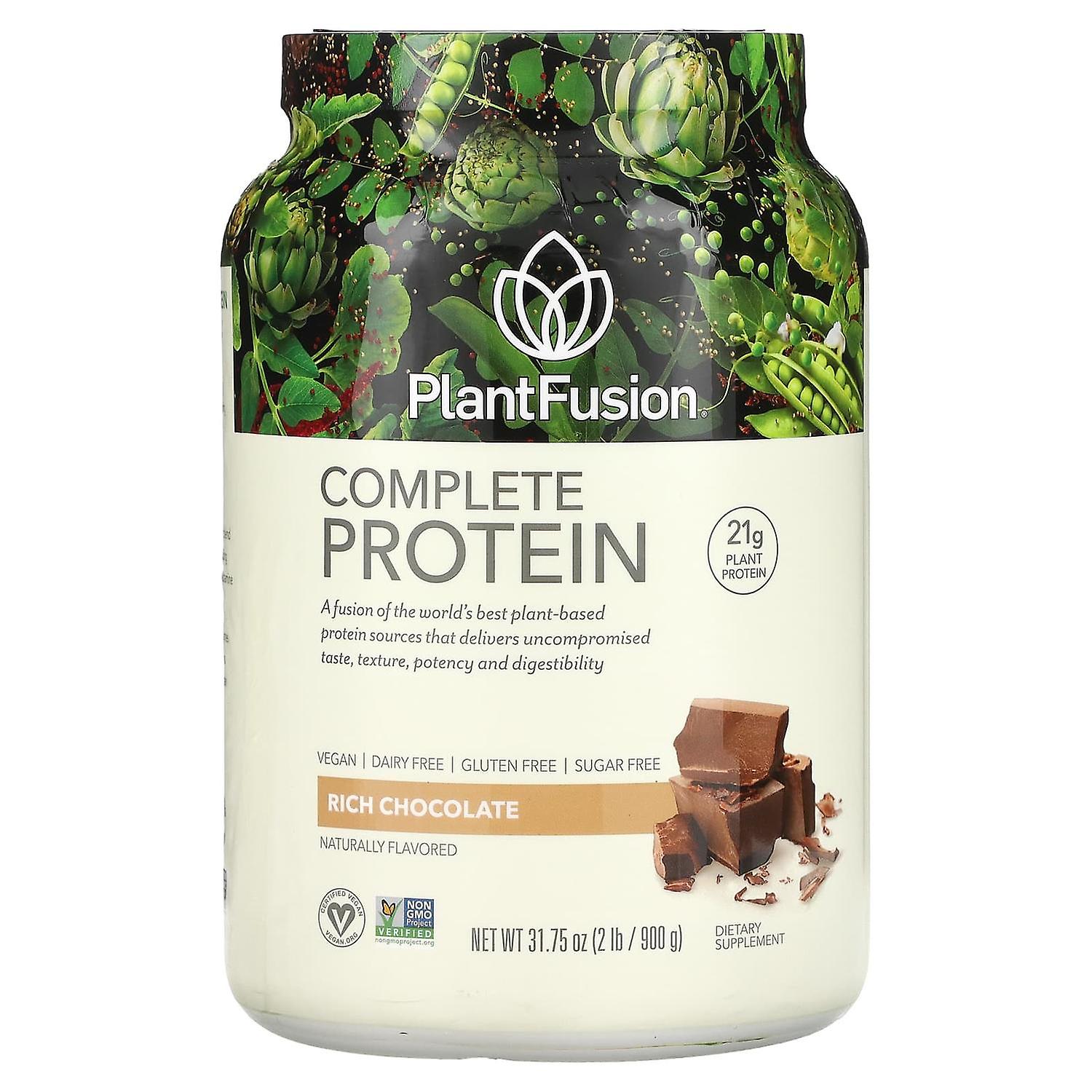 PlantFusion, Complete Protein, Rich Chocolate, 2 lb (900 g)