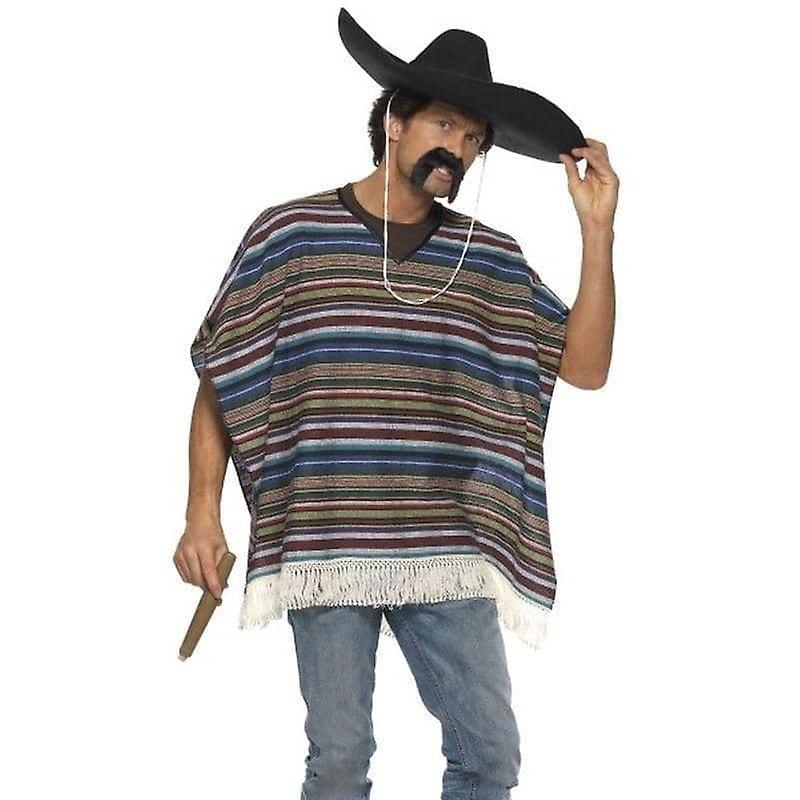 Authentic Looking Poncho Adult 39392