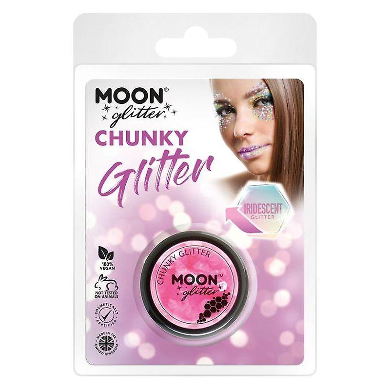 Moon Glitter Iridescent Chunky Clamshell, 3g G06148