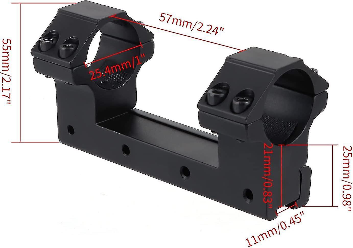 FOCUHUNTER Anneaux Scope High Profile 30mm - Montage Queue D'Aronde 11mm Dovetail