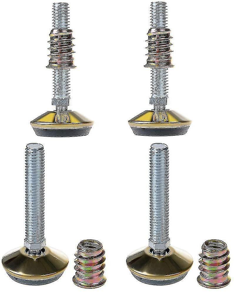 Swivel Furniture Leg Levelers With Inserts-adjustable Leveling Feet Glide