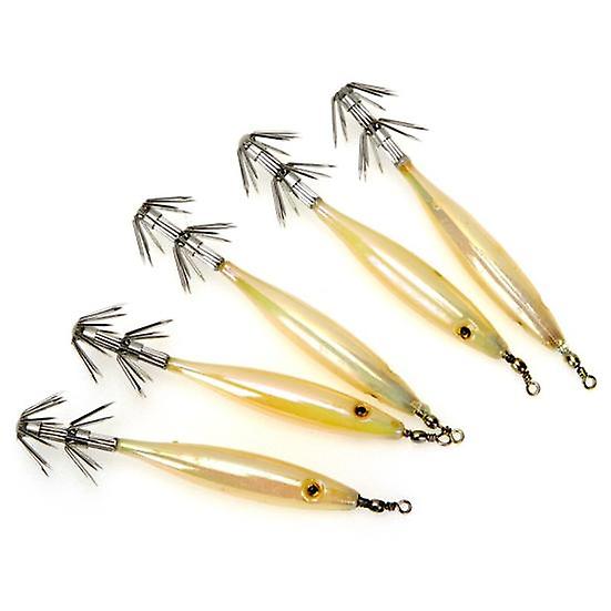 5Pcs Fishing Lures Hard Baits Sharp Hook Design Compact Size Portable Luminous Artificial Baits Shrimp Baits