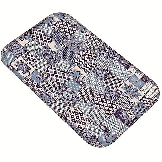 Stains Resistant Floor Mat Quick-Dry Flannel Simple Colors Cute Door Mat for Hotel