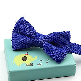 Fashion Single Layer Children Solid Color Bowknot Lovely Knitted Bowtie Adjustable Tie Designer Knitting Baby Butterfly Bow Tie