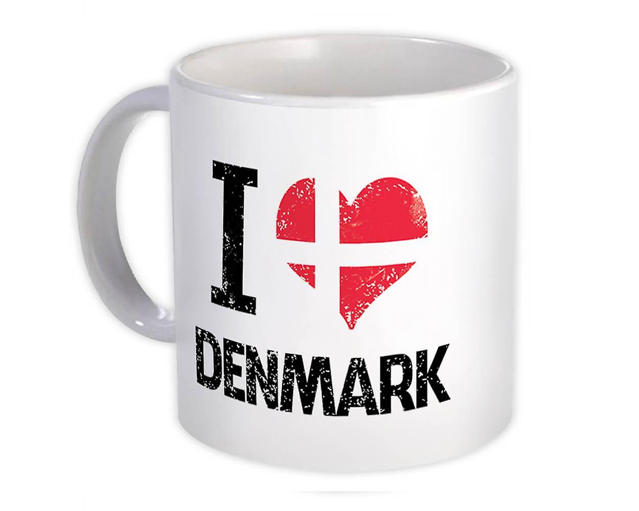 Presentmugg: Jag älskar Danmarks hjärta