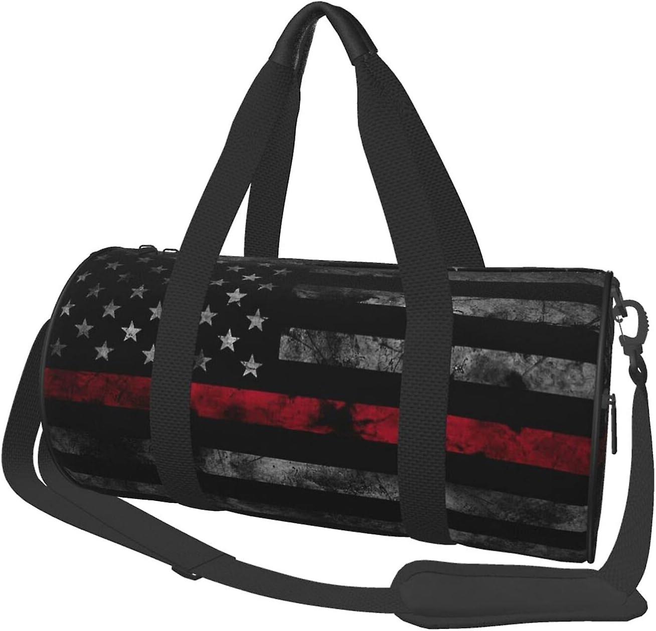 ארה"ב דק קו אדום דגל נסיעות תיקי תרמיל חדר כושר מזוודות ספורט תיק נסיעות גדול תיק לילה תיקי סוף שבוע לגברים ונשים bd009650