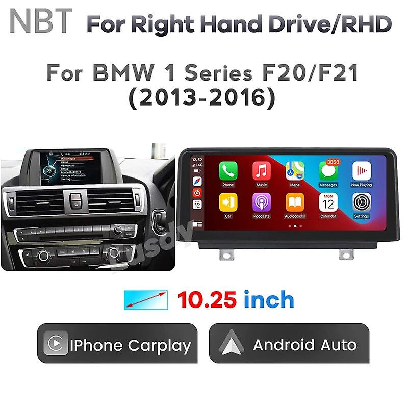 10.25" Wireless Apple Carplay Android Auto Car Multimedia Screen For Bmw 1/3/4 Series F20 F21 F30 F31 F32 F33 F34 F36 Head Unit