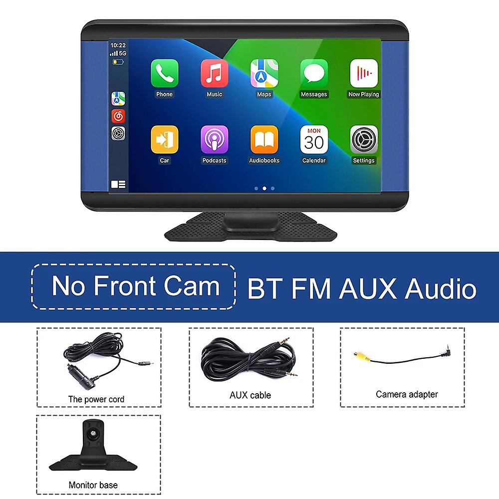 7inch Carplay Screen Wireless Carplay Android Auto Monitor Bluetooth Fm Aux Airplay Mp5 Portable Monitor Dashboard