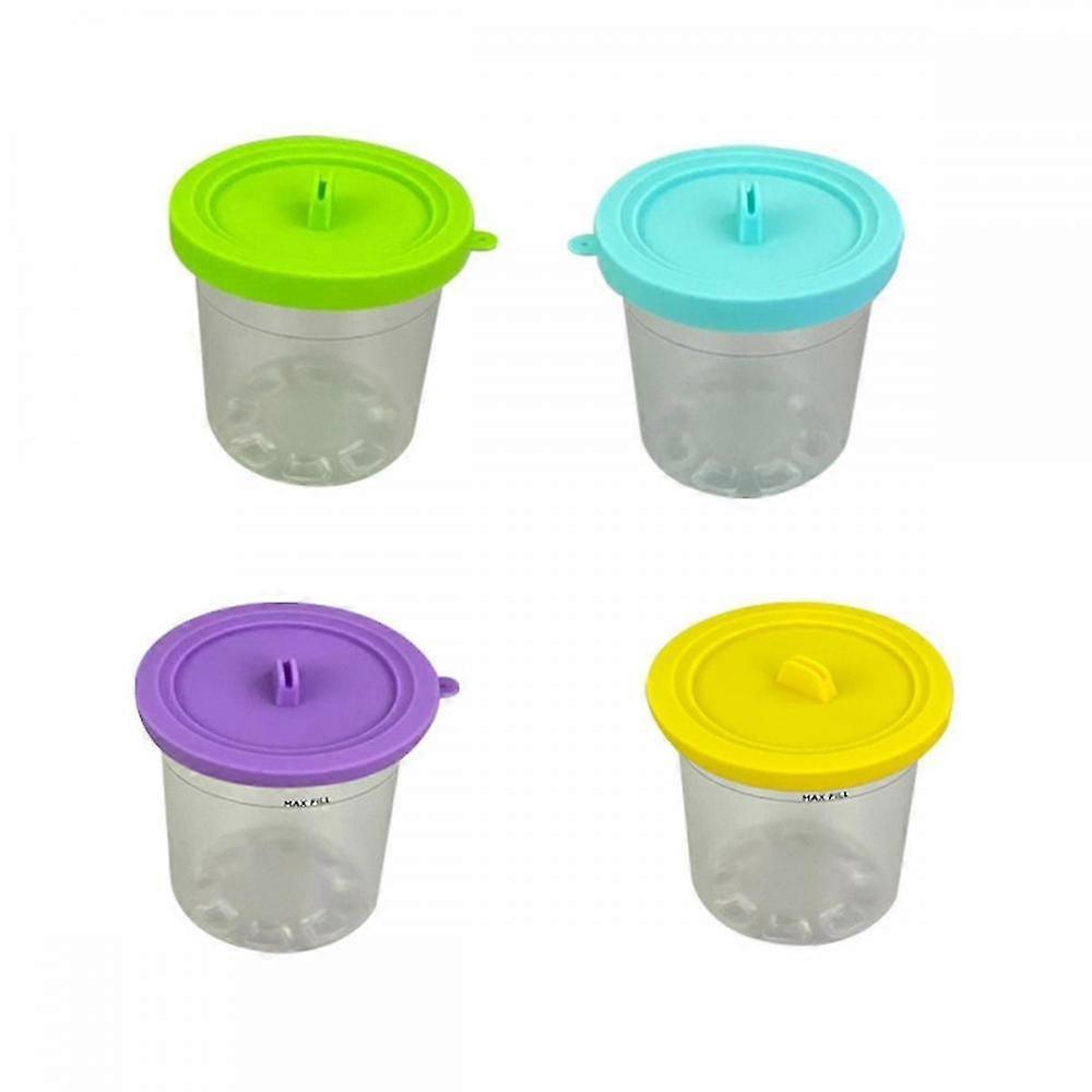 4pcs Ice Cream Pints With Lids For Ninja Nc299amz & Nc300s Series Xskplid2cd Creami Ice Cream Maker
