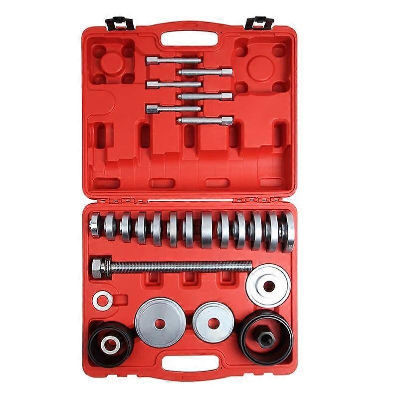 VT01989 31pc Wheel Hub Bearing Brake Drum Service Tool Set Extractor Puller Wheel Hub Bearing and Busing Tool DC160889