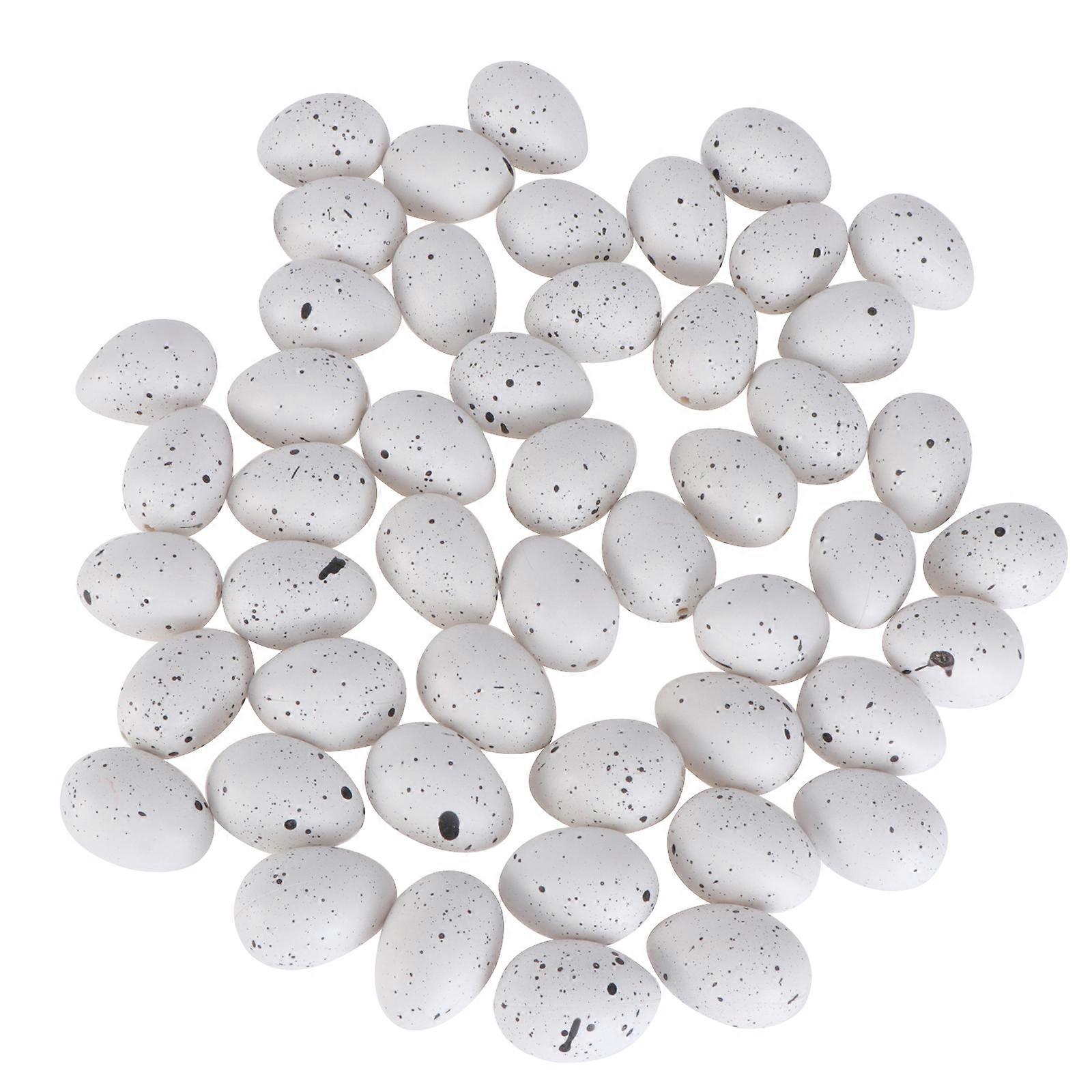 50pcs Easter Egg Decorative Plastic Egg Simulation Egg Party Decorations