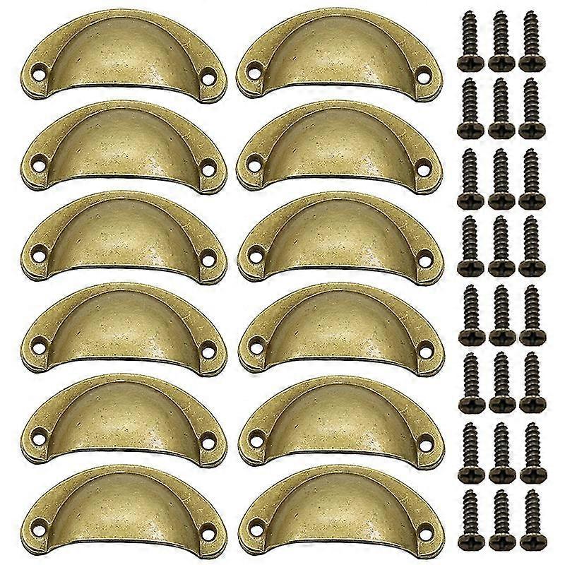 12 Pieces Semicircular Shell Shape Pull   Knobs,  Shaped  S