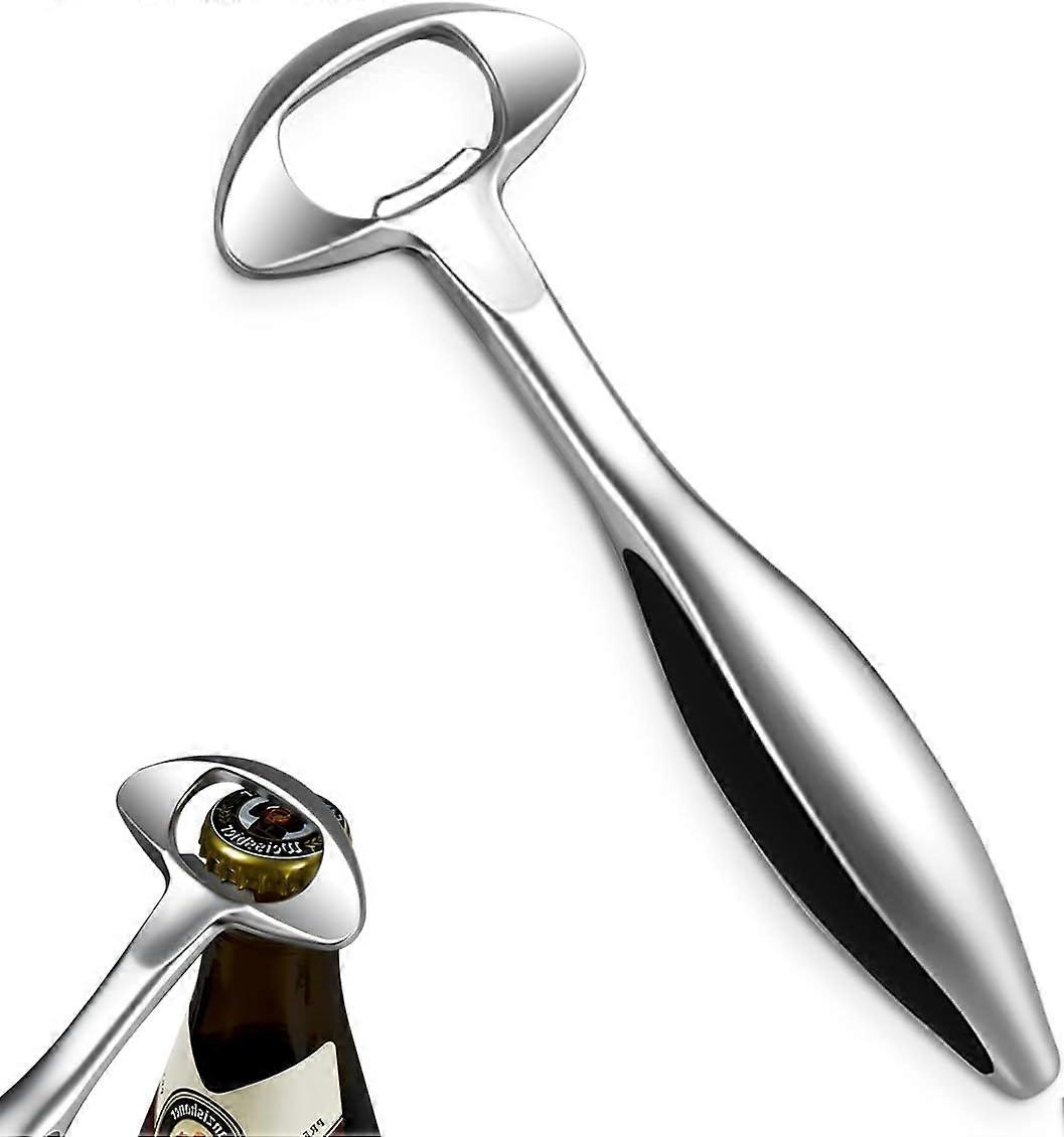 LINJOU Beer Drink Bottle Openers with Black Coated Handle, Funny Bottle Opener Best Gift