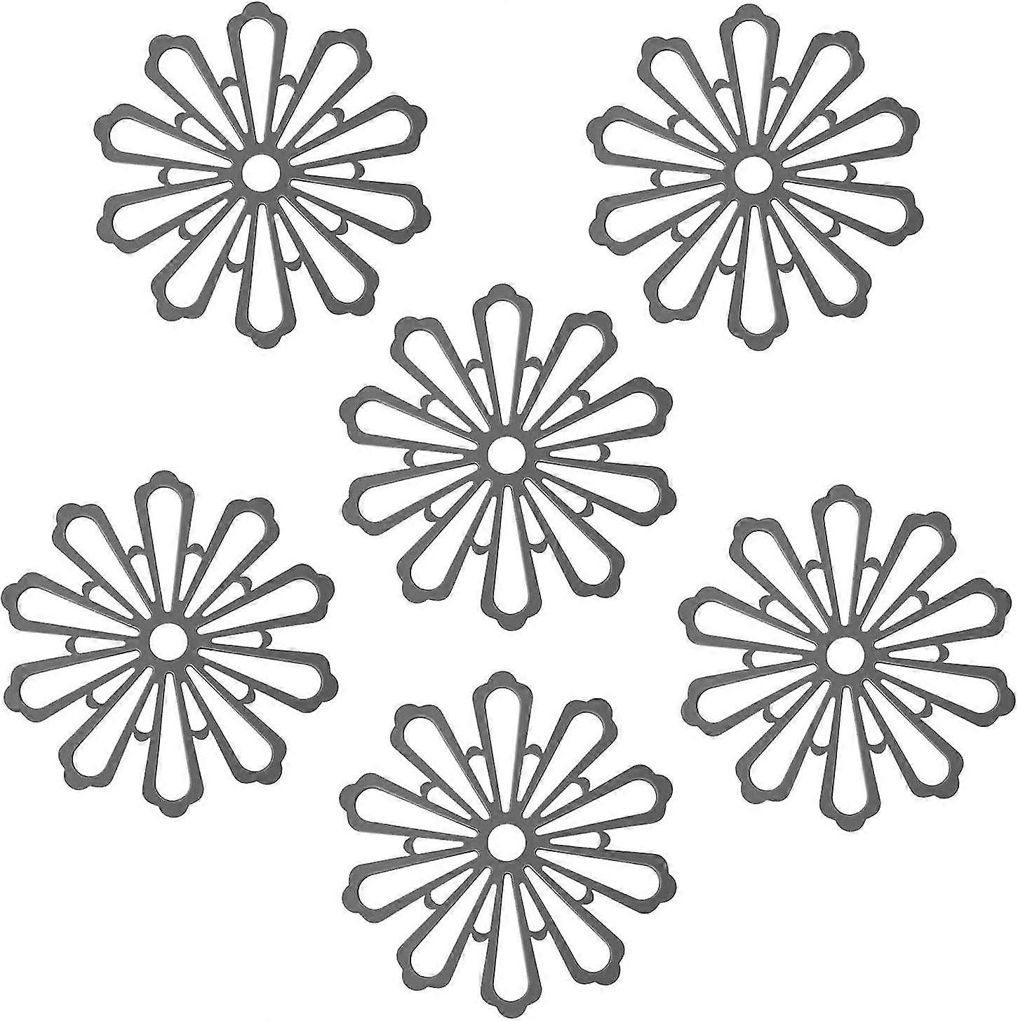 Silicone Mat, Onlyer Set Of 6 Hot Pads For Table Countertop , Insulated Flexible Non-slip Heat Resi