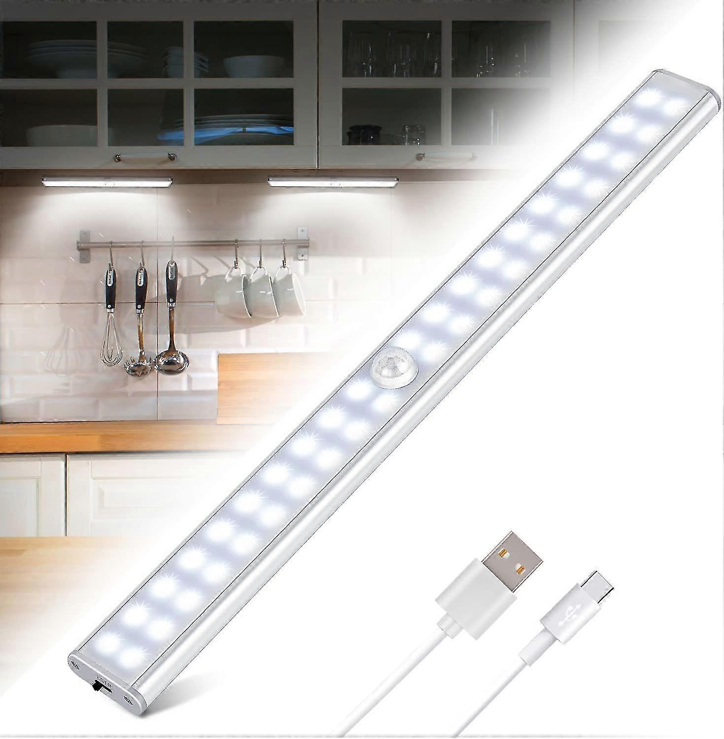 40 Led Closet Light, Motion Sensor Closet Light, Usb Rechargeable Led Strip Light, 4 Lighting Modes, Closet Lamp, Magnetic Strip Led Night Light