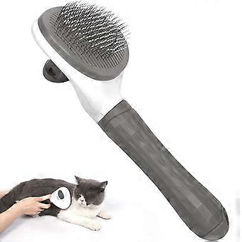 Dog Cat Comb Brush Grooming Brush,Self Cleaning Pet Brushes