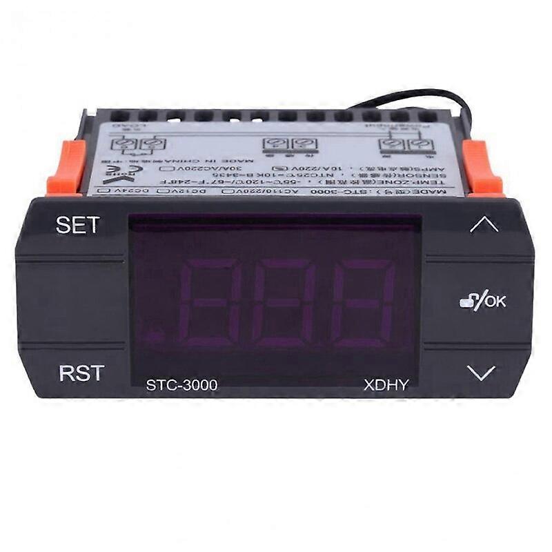STC-3000 110V-220V 30A Press Digital Temperature Controller Thermostat With Sensor Controlling Tool