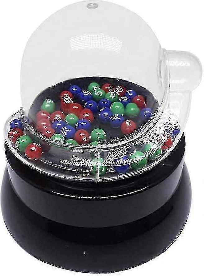 Electric Shake Lucky Ball Machine Lottery Machine Portable Bingo Machine Cage Game With Balls Fortunate Number Picker,10.7x10.7cm