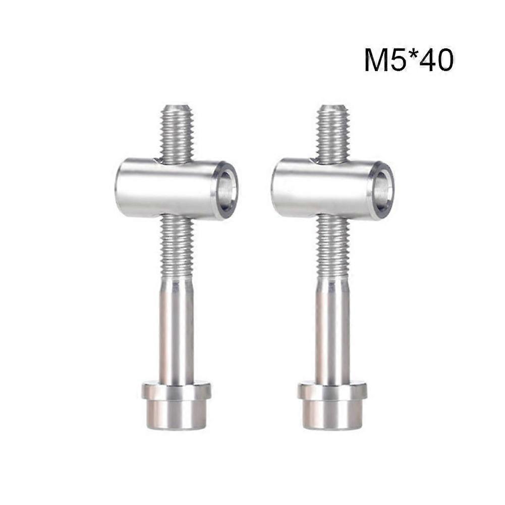 2PCS M5*30/40mm Seat Post Bolts Titanium Alloy Fixing Bolt Bicycle Screws Bike Parts Black Gold
