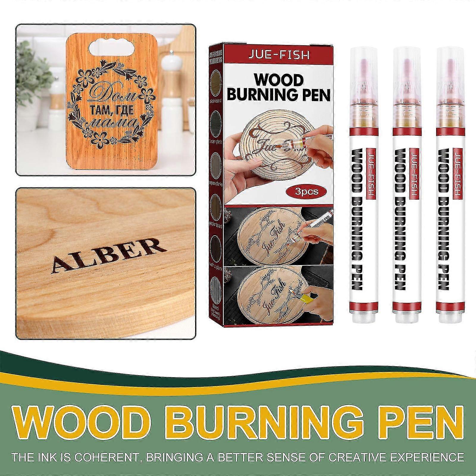 3pc Pen Burning Pen Set For Diy Painting,suitable For Artists And Beginners In Diy Projects Decoration
