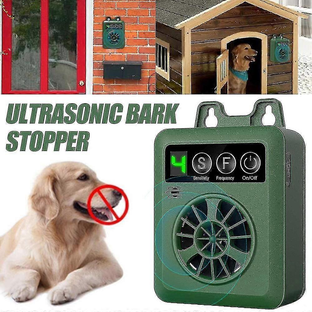 Rechargeable Anti Barking Device, 15-50FT Dog Barking Control Device with 4 Adjustable Levels, Ultrasonic Bark Deterrent Behavior Training Tool