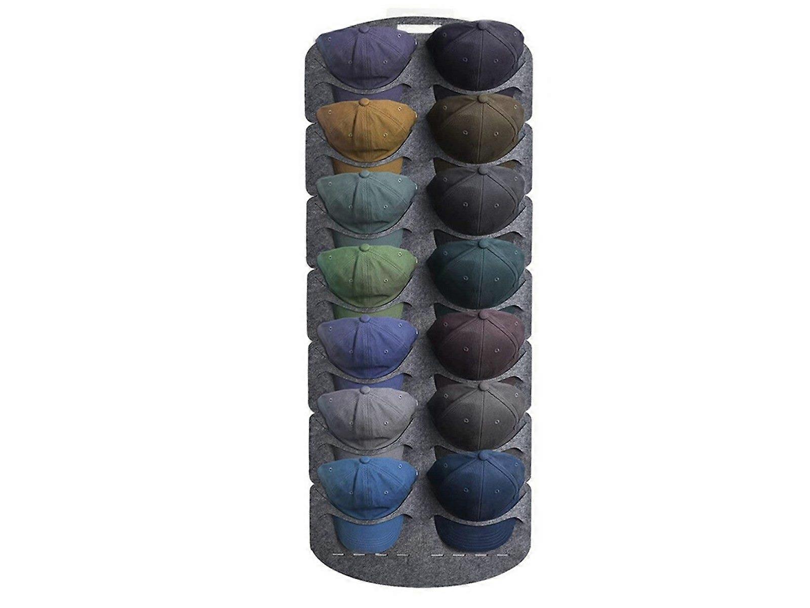 1Pc 14 Pockets Baseball Hat Rack Hat Storage Caps Organizer Felt Storage Bag