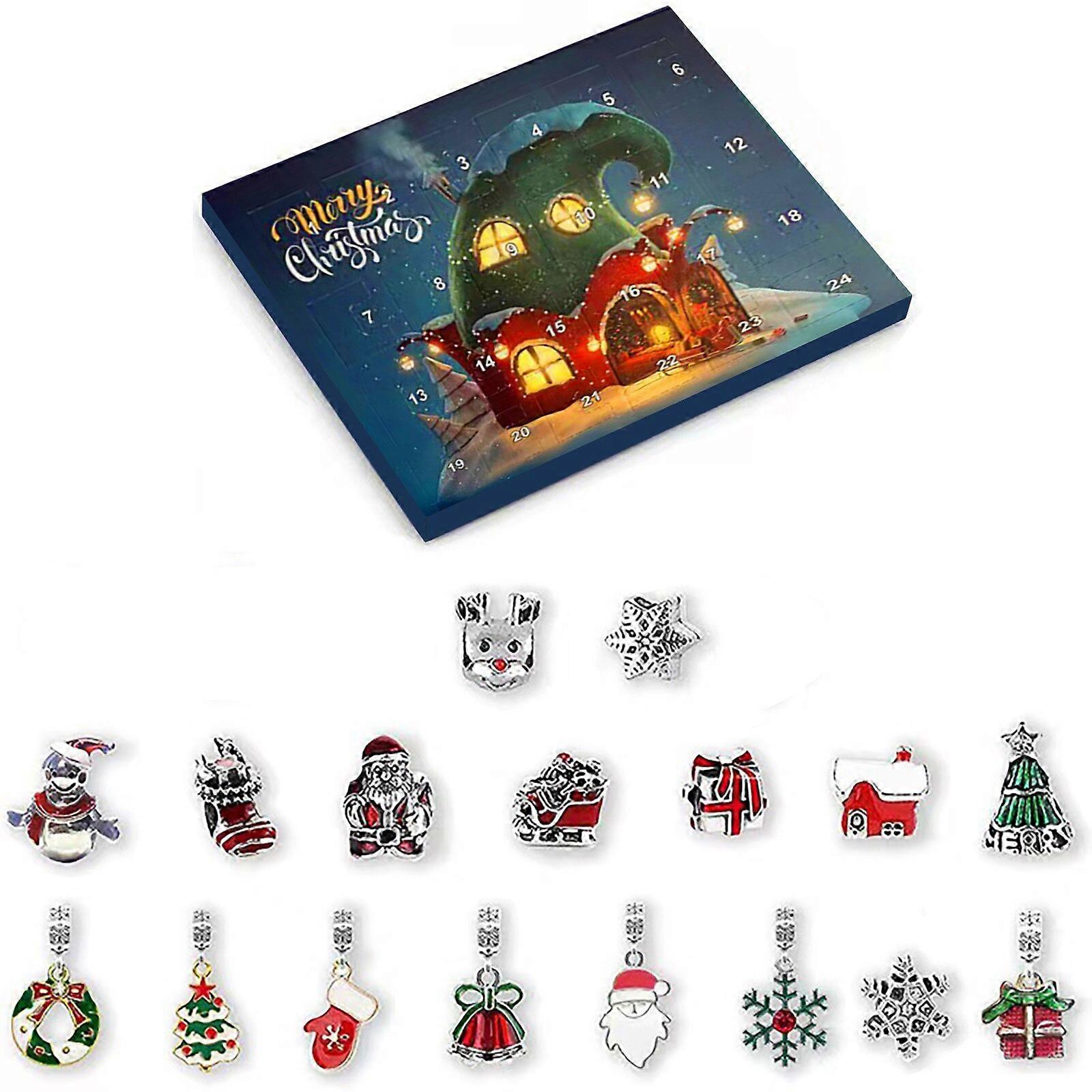 Diy Christmas Advent Calendar Bracelets Set 24 Days Countdown Calendar Hand Ring Set Dive Watch