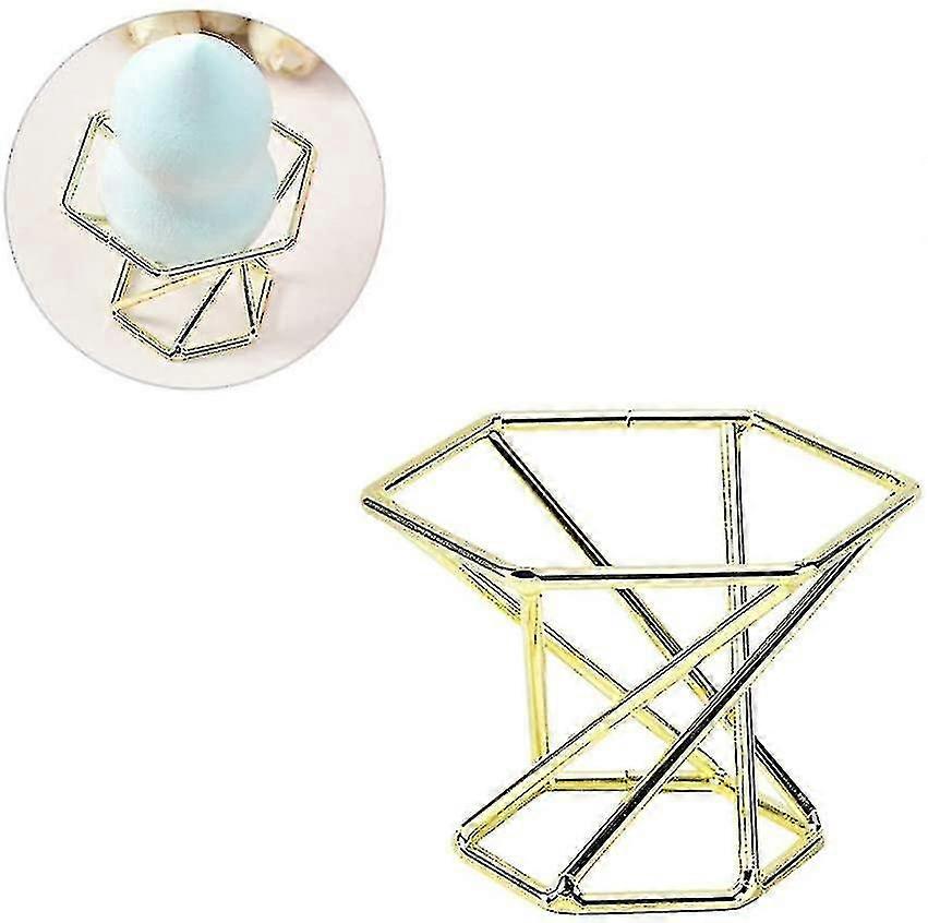 2 Pcs Makeup Sponge Holder Metal Makeup Sponge Drying Stands Egg Powder Puff