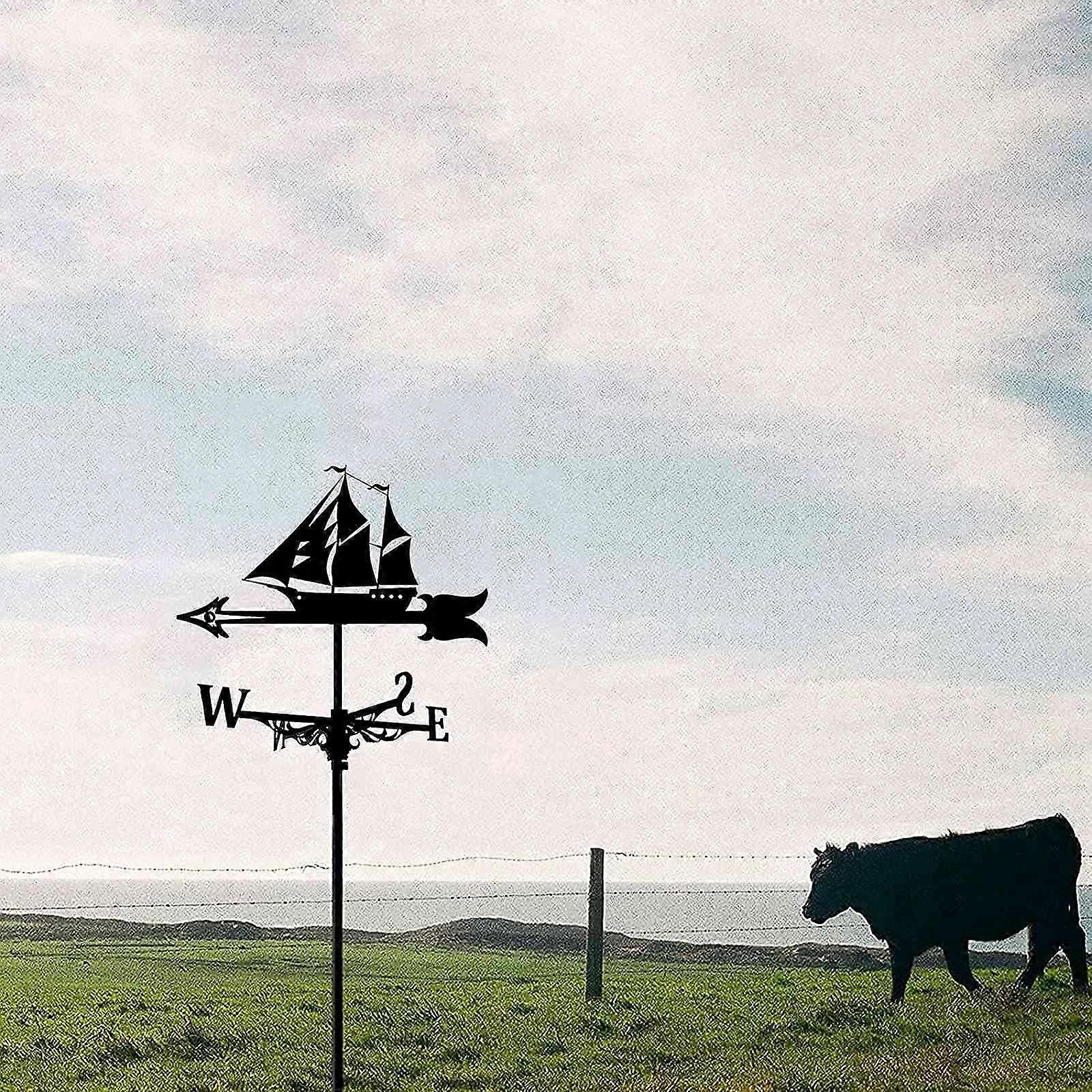 Sailboat Silhouette Steel Weathervane
