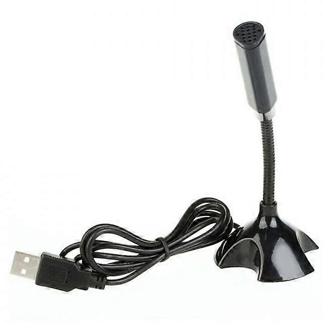 USB Mini Desktop Speech Microphone Mic Stand Adjustable
