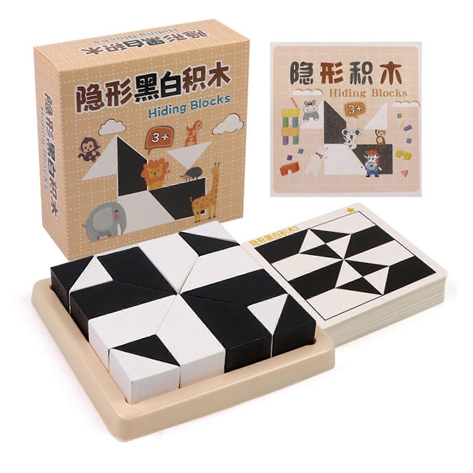 Intelligent Hidden Jigsaw Puzzle Toys Parent Child Interaction Desktop Games for Cultivating Spatial Thinking Imagination Ability