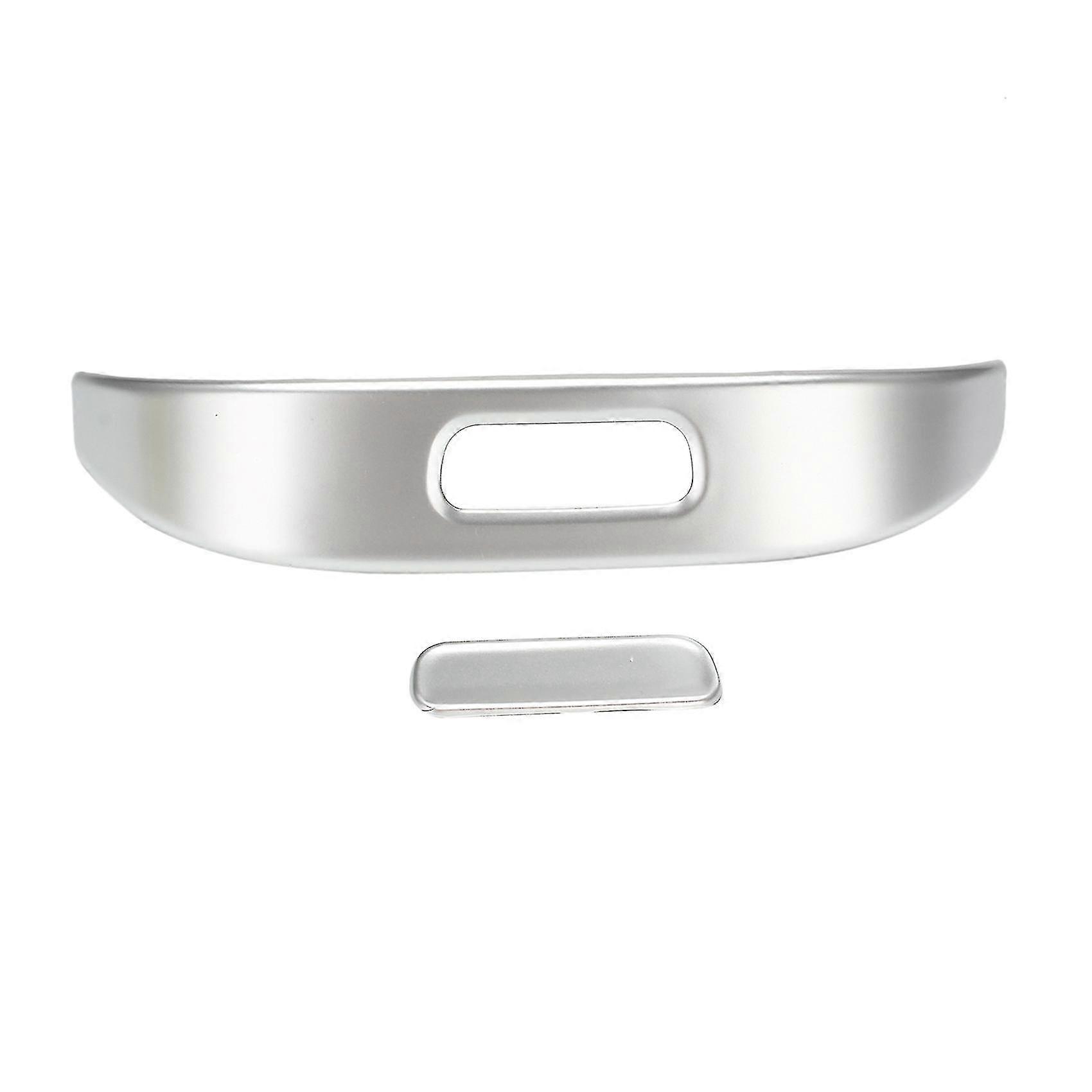 Center Console Armrest Box Buttons Frame Decoration Chrome