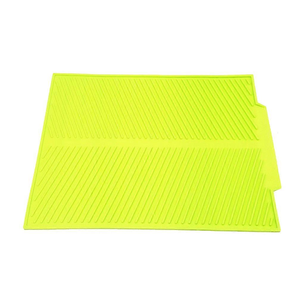 Silicone Dish Drying Mat Large Flexible Kitchen Dish Drain Mat Heat Resistant