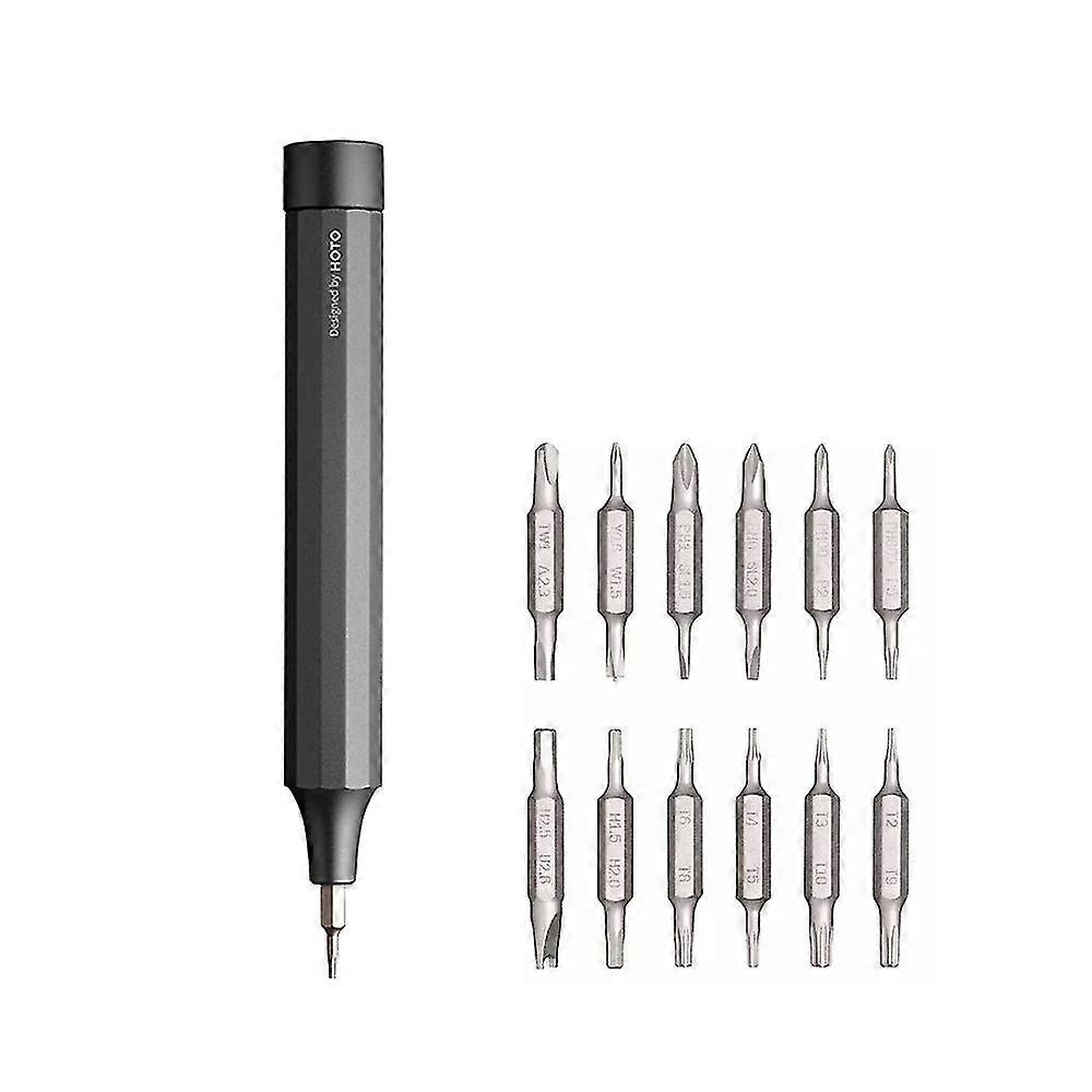 HOTO 24-In-1 Precision Screwdriver Set Double Screw Bits 24 Screw Bit Models With Magnetic Design Po