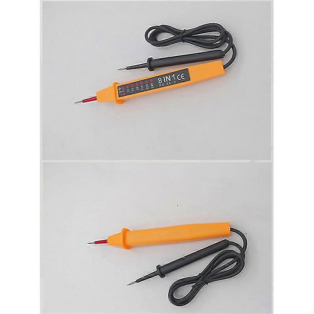 8 In 1 Tester Voltage Ac Dc 6-380v Auto Electrical Pen Detector With Led Light For Electrician Test