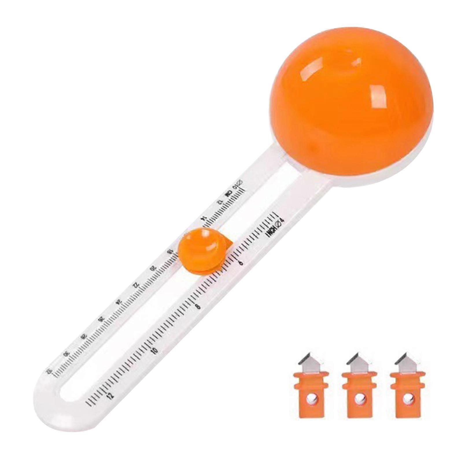 Adjustable Circle Cutter Paper Cutting Tool with 3 Blades 360-degree Rotation Round Shape Paper Cutting Tool