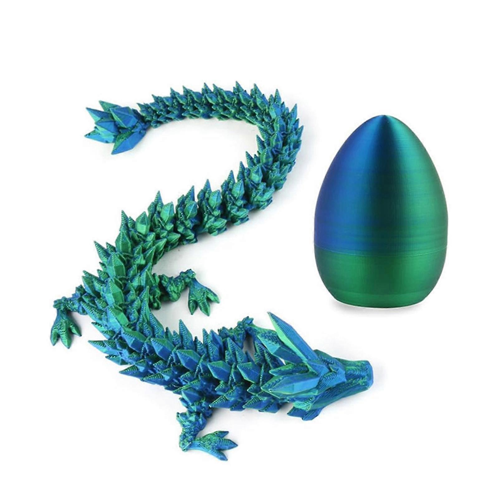 Movable Dragons Fidgets Toy with Simple Egg Stylish Desktop Crafts Decoration for Living Room Bedroom