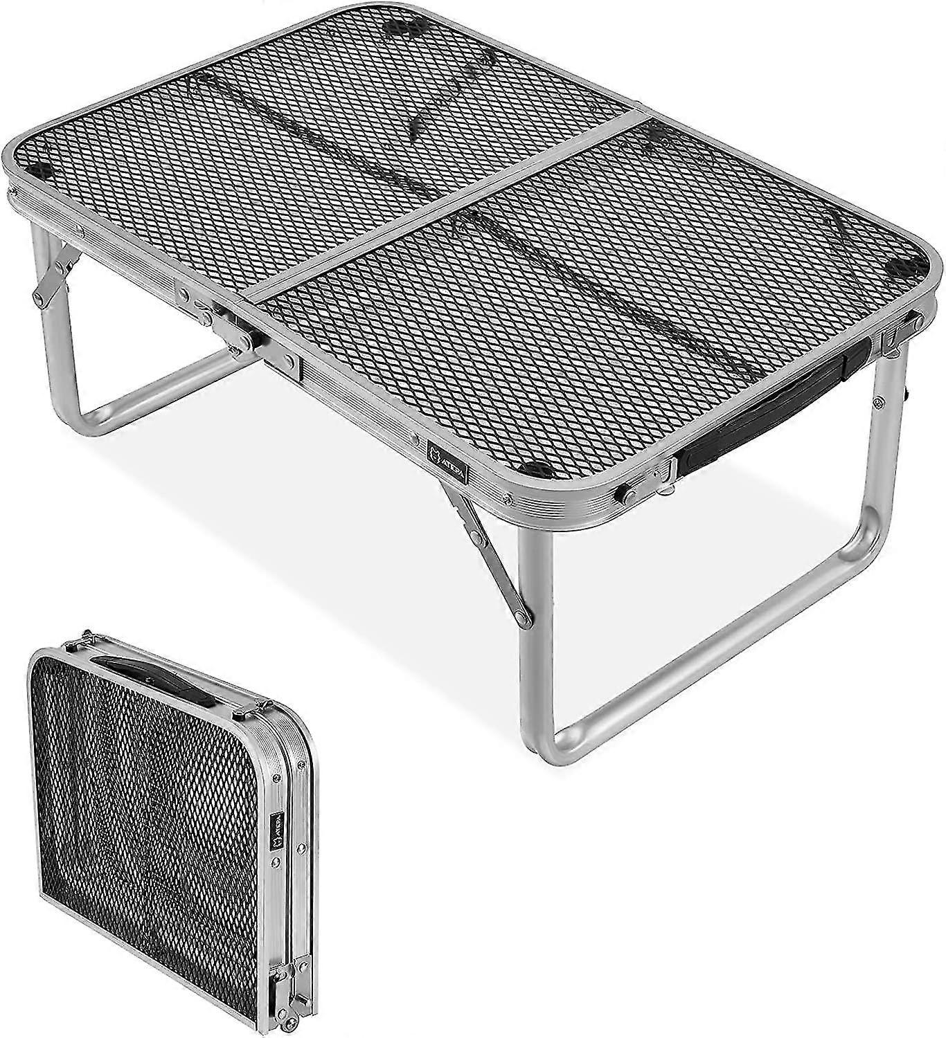 Camping Table Small Portable Net Table Side Table For Campfire Camping Picnic With Carry Handle