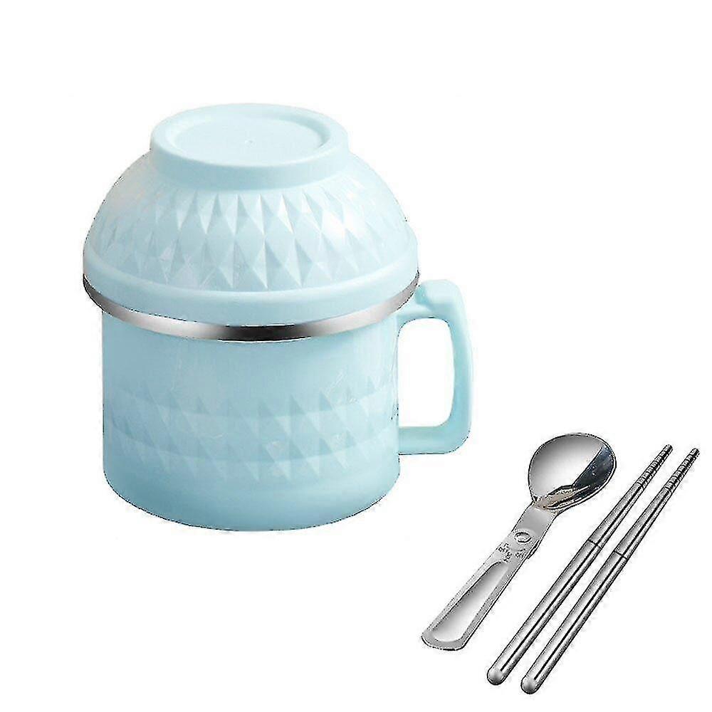 Spoon Food Bento Foldable Tableware Plastic Storage Container Steel