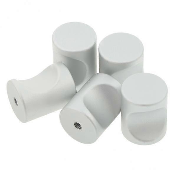 2x5pack Cylindroid Drawer Pull Handle Door Cabinet Knobs White-21x17mm