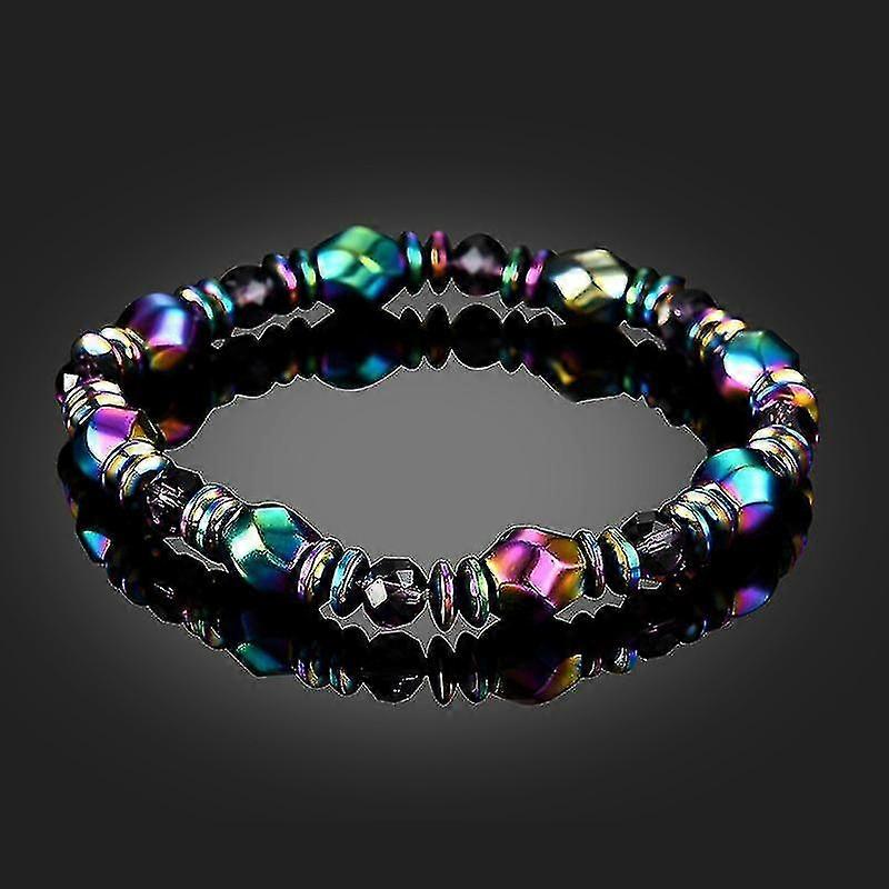 Ethnic Black Gallstone Hand-woven Bracelet Retro Colored Beaded Bracelet