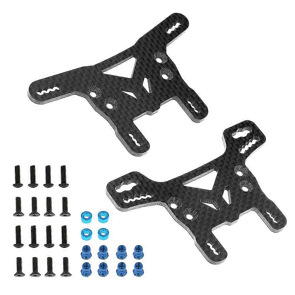 Carbon Fiber Front and Rear Shock Tower Plate for XV02 XV-02 Pro 58707 1/10 RC Car Upgrades Parts A