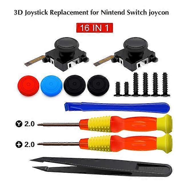 25 IN 1 Selling Repair Parts 3D Analog Thumb Stick For Nintend Switch NS Joy-pad Joystick Caps Replacement Controller Kit